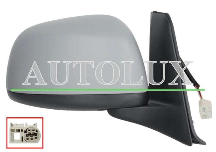 Espejo retrovisor suzuki sx4 2006-2013 electrico / imprimado / derecho.  Referencia OE:8470180J60Z2S