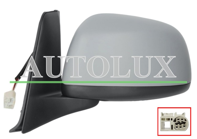 Espejo retrovisor suzuki sx4 2006-2013 electrico / imprimado / izquierdo.  Referencia OE:8470280J60Z2S