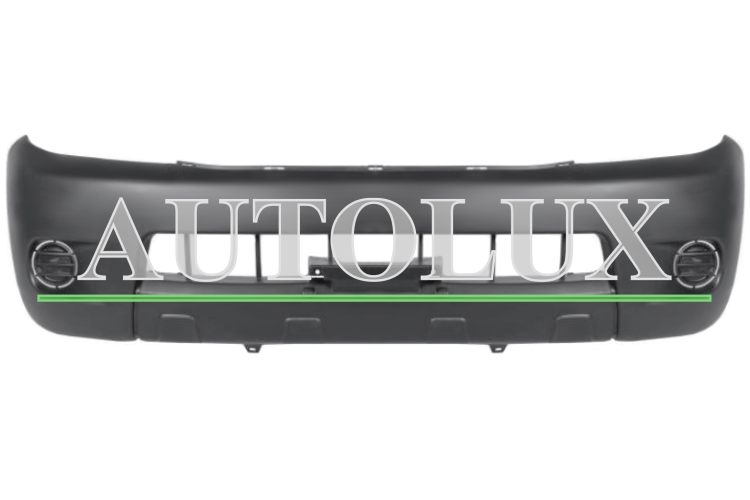 Parachoques toyota hilux 2004-2008 delantero / con agujeros moldura lateral.  Referencia OE:521190K968