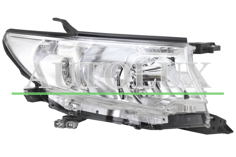 Faro delantero toyota land cruiser prado fj150 2018-2023 base cromada / led / derecho.  Referencia OE:81130