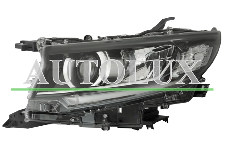 Faro delantero toyota land cruiser prado fj150 2018-2023 base negra / full led / izquierdo.  Referencia OE:81185