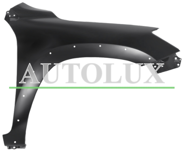 Aleta toyota rav4 2009-2010 delantera / sin piloto / con moldura / derecha.  Referencia OE:5381142220