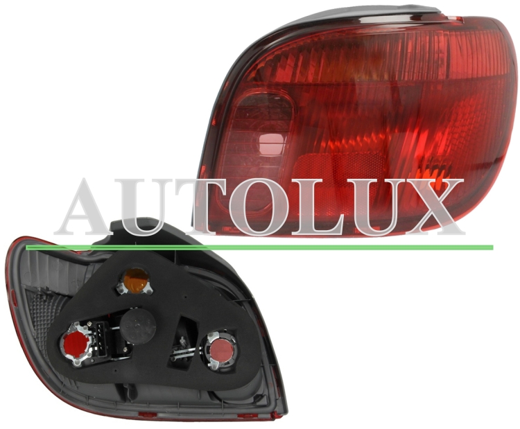 Piloto trasero toyota yaris 2003-2006 tipo koito / con circuito / derecho.  Referencia OE:815500D070