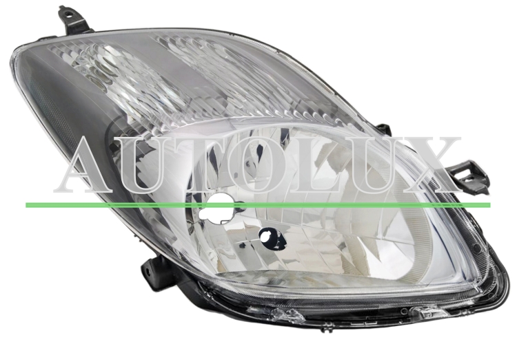 Faro delantero toyota yaris 2009-2011 tipo valeo / base negra / derecho.  Referencia OE:811300D350