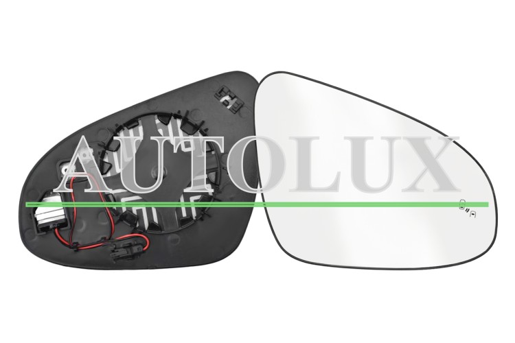 Cristal espejo retrovisor toyota verso 2013-2018 con soporte / termico / side assist / convexo / derecho.  Referencia OE:87931F4030