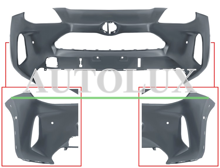 Parachoques TOYOTA Yaris cross 2020-> delantero - Ref. OE: 52119YP956 Parachoques toyota yaris cross 2020-> delantero / style / agujeros moldura central / con 4 sensor / con park assist / imprimado.  Referencia OE:52119YP956