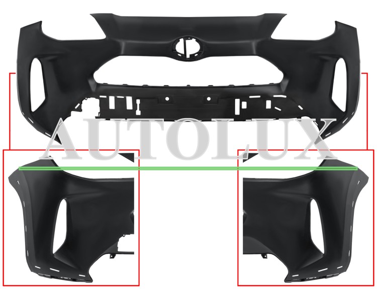 Parachoques TOYOTA Yaris cross 2020-> delantero - Ref. OE: 52119YP957 Parachoques toyota yaris cross 2020-> delantero / style / agujeros moldura central.  Referencia OE:52119YP957