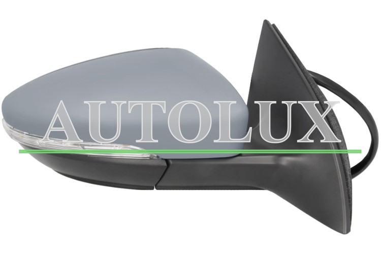 Espejo retrovisor volkswagen passat cc 2008-2012 electrico / termico / piloto intermitente / luz cortesia / abatible electricamente / memoria / imprimado / derecho