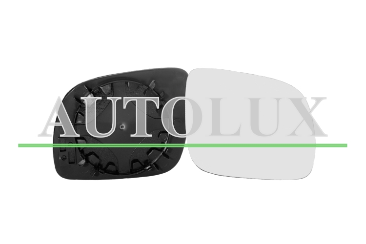 Cristal espejo retrovisor volkswagen polo 1999-2001 con soporte / convexo / grande / derecho.  Referencia OE:1J1857522B