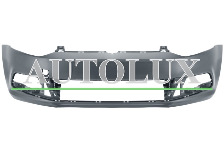 Parachoques volkswagen polo 2009-2014 delantero / modelo gti / imprimado.  Referencia OE:6R0807221H