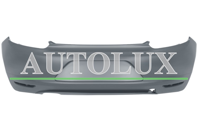 Parachoques volkswagen scirocco 2008-2014 trasero / imprimado.  Referencia OE:1K8807417HGRU