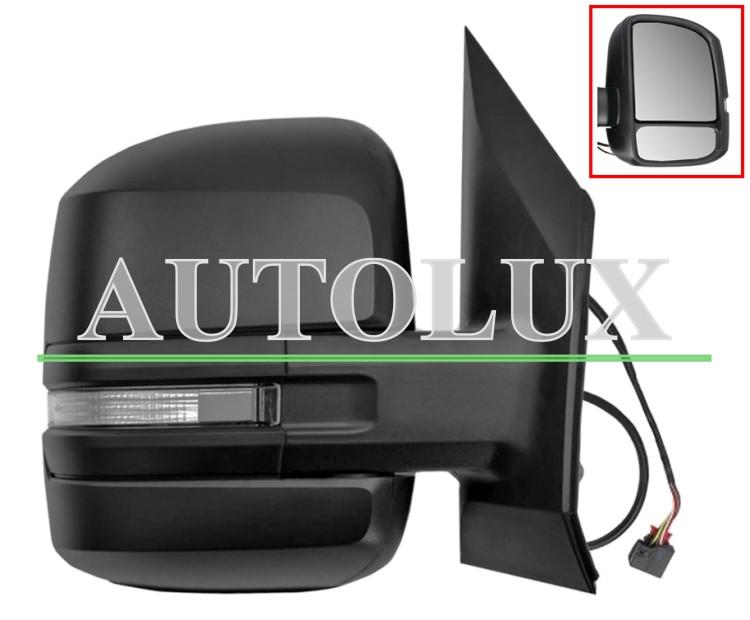 Espejo retrovisor volkswagen crafter 2017-> brazo corto / electrico / termico / piloto intermitente / derecho.  Referencia OE:7C1857408J9B9