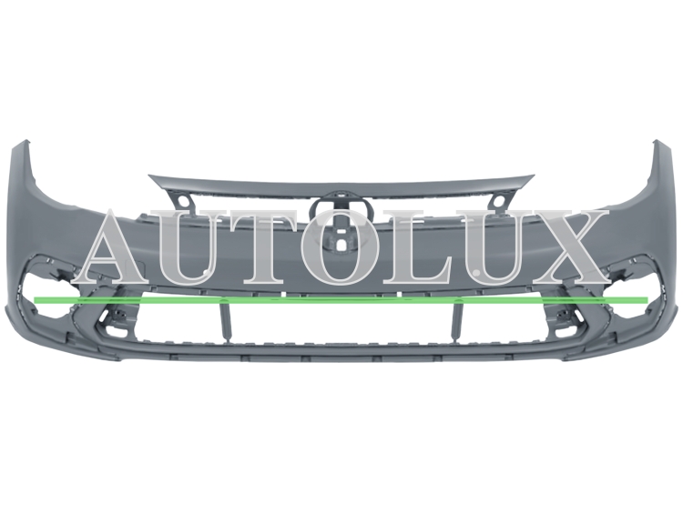 Parachoques volkswagen polo 2021-> delantero / con 2 sensor / imprimado.  Referencia OE:2G0807217AKGRU