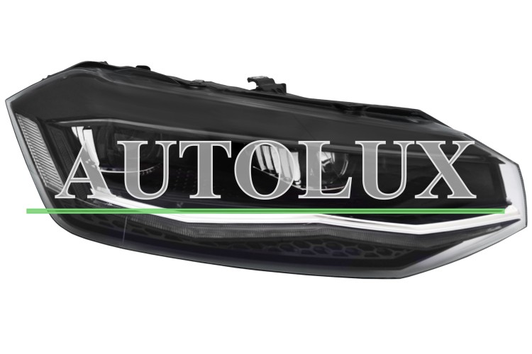Faro delantero volkswagen polo 2017-2021 full led / detalle cromado / derecho.  Referencia OE:2G1941774