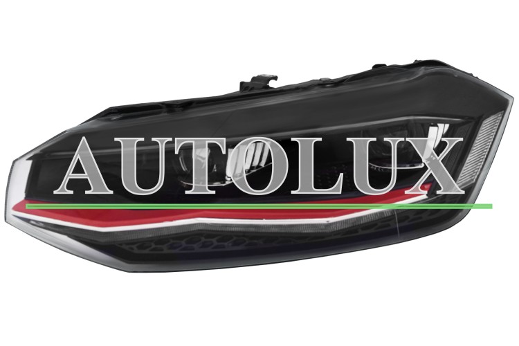 Faro delantero volkswagen polo 2017-2021 full led / detalle rojo / izquierdo.  Referencia OE:2G1941773A