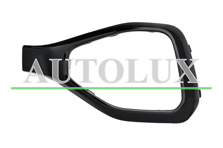 Moldura parachoques volkswagen t-roc 2022-> delantera / modelo r-line / negra brillante / izquierda.  Referencia OE:2GA853189041