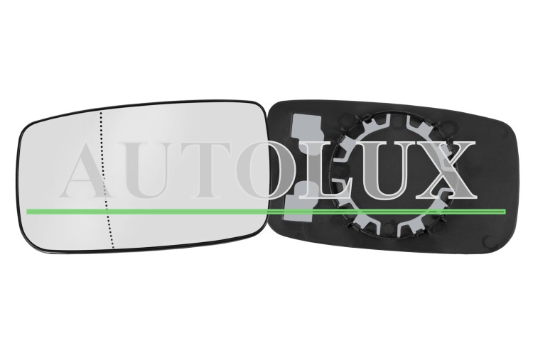 Cristal espejo retrovisor volvo 240 1982-1993 con soporte / asferico / izquierdo.  Referencia OE:9447750