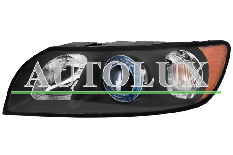 Faro delantero volvo s40 2004-2007 base negra / xenon / izquierdo.  Referencia OE:30678203