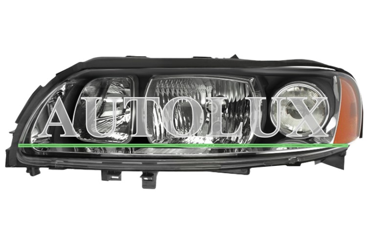 Faro delantero volvo s60 2005-2010 base negra / con motor / izquierdo.  Referencia OE:30648198