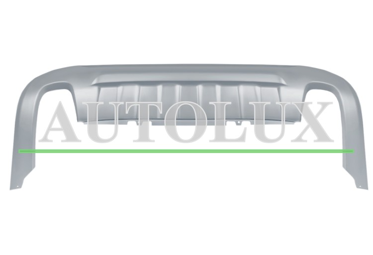 Spoiler volvo s60 2010-2014 parachoques trasero / escape doble.  Referencia OE:31265630