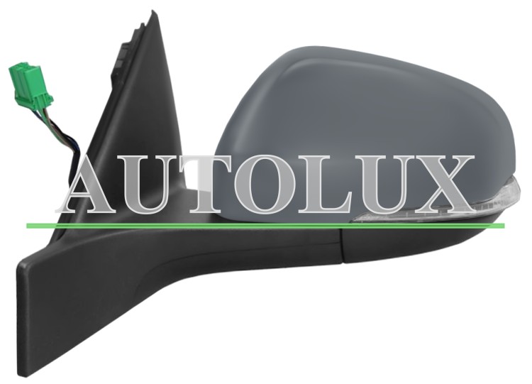 Espejo retrovisor volvo s80 2011-2013 electrico / termico / piloto intermitente / luz cortesia / abatible electricamente / memoria / con sonda / imprimado / izquierdo.  Referencia OE:31298913