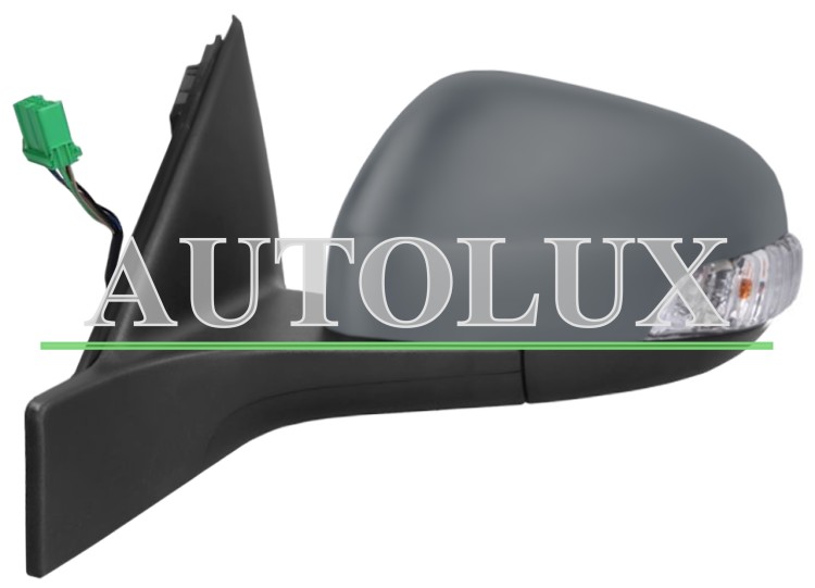 Espejo retrovisor volvo s80 2006-2011 electrico / termico / piloto intermitente / luz cortesia / abatible electricamente / memoria / con sonda / imprimado / izquierdo.  Referencia OE:31297849