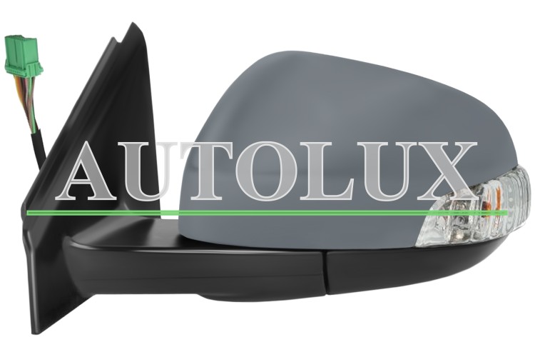 Espejo retrovisor volvo v40 2012-2016 electrico / termico / piloto intermitente / con sonda / imprimado / izquierdo.  Referencia OE:31299630