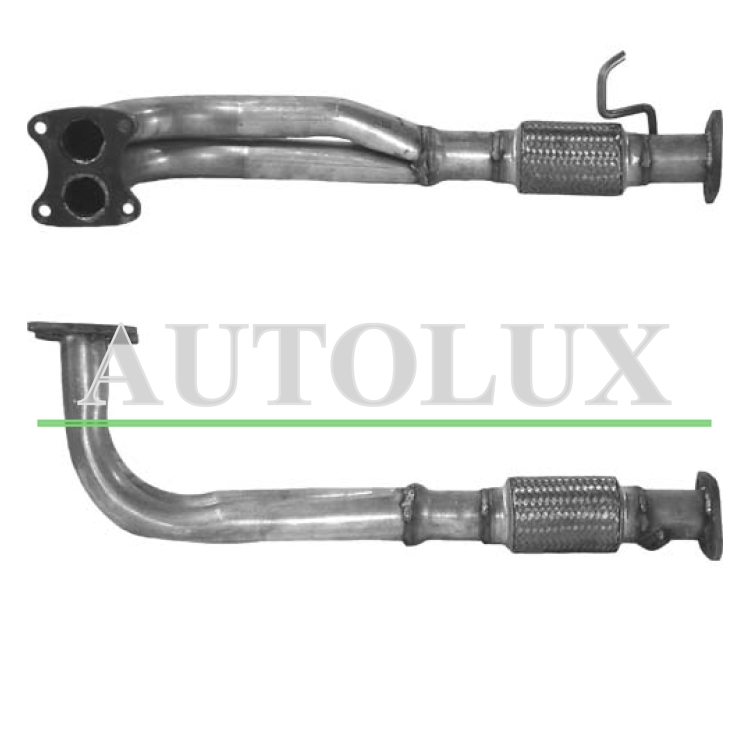 Tubo de escape rover metro 1.4i 16v mot.14k4 tubo doble 1990-1995 . Referencia OE:GEX12050