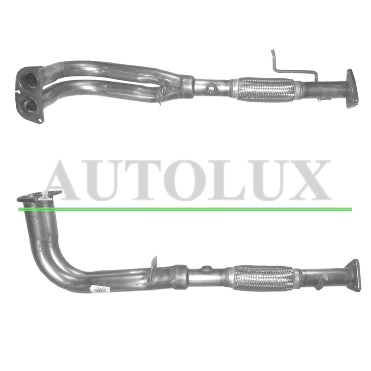 Tubo de escape honda prelude 2.2i 16v vtec mot.h22a2 1993-1997 