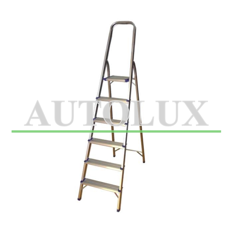 Escalera de aluminio con 6 peldaños. Referencia JBM: 50518.
