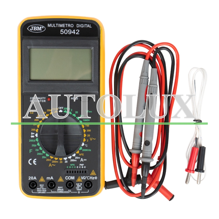Multímetro digital. Referencia JBM: 50942.