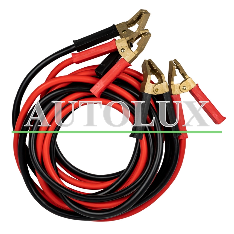 Cable de arranque con pinzas macizas de latón 70mmx2 / 7m. Referencia JBM: 51239.