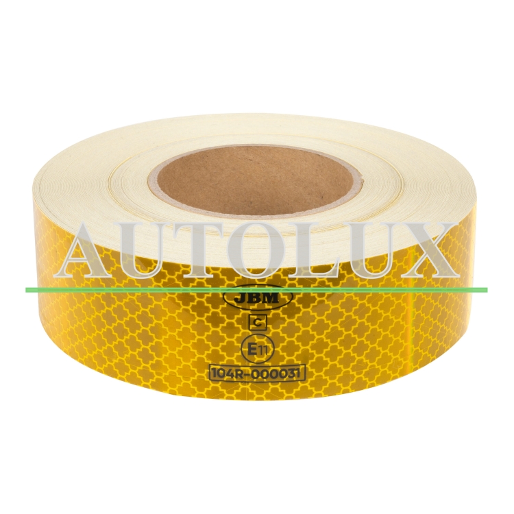 Distintivo para vehículos de transporte de mercancias - amarillo. Referencia JBM: 51937.