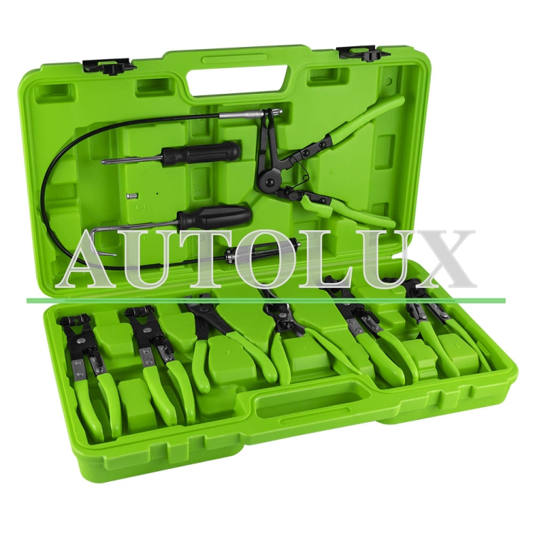 Set alicates para abrazaderas 10 piezas. Referencia JBM: 52050.