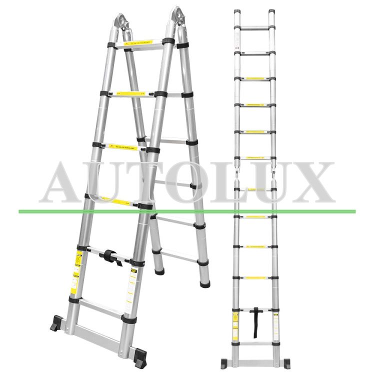Escalera telescópica plegable. Referencia JBM: 52149.