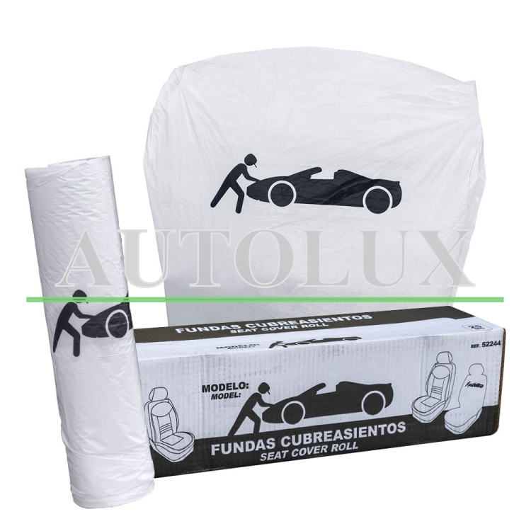 Rollo de fundas de protección modelo dibujo anónimo 25mc 250u.. Referencia JBM: 52244.