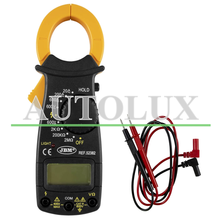 Pinza amperimétrica. Referencia JBM: 52382.