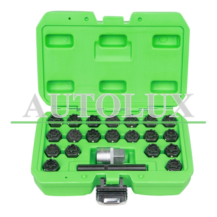 Set de extractor de tornillos de seguridad para audi. Referencia JBM: 52823.