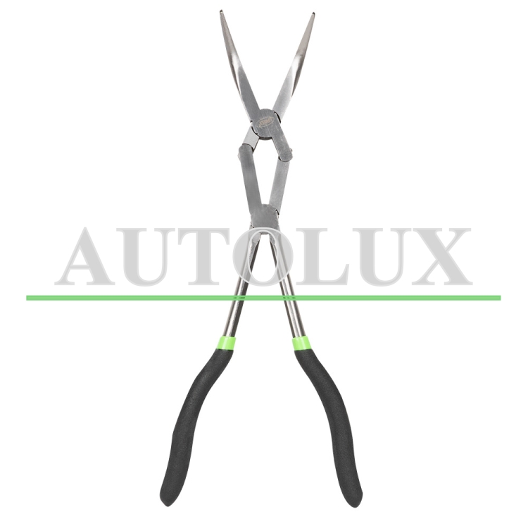 Alicate extralarga sistema tijera - curvado 45°. Referencia JBM: 52847.