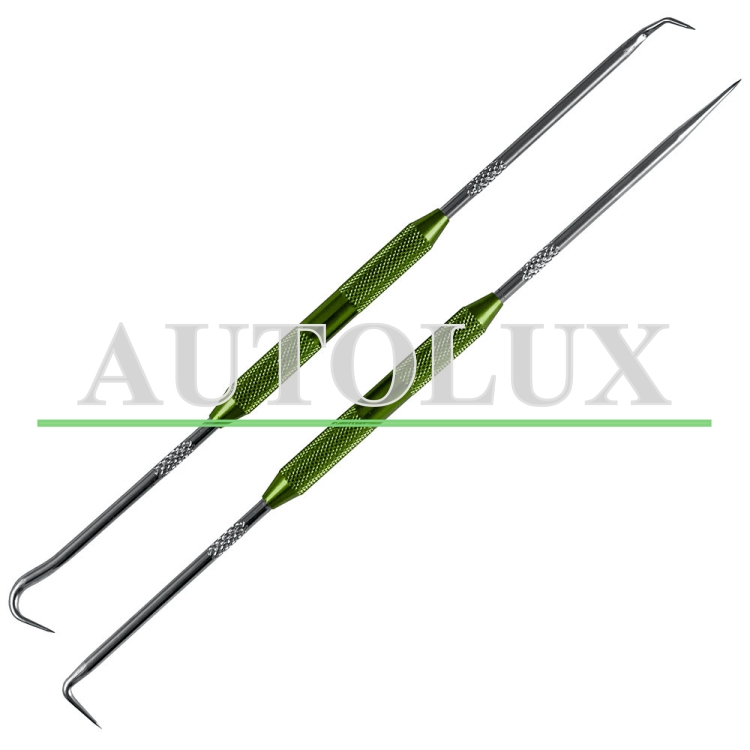 Set de 2 ganchos para extraer gomas en tubo de escape. Referencia JBM: 52852.