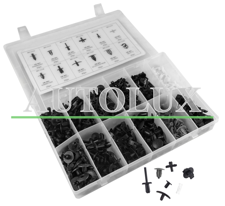 Estuche de clips plasticos volvo 350 clips. Referencia JBM: 52901.