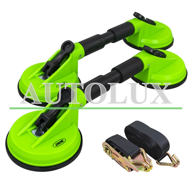 Conjunto de ventosas y correa con trinquete 5m x 25mm. Referencia JBM: 52998.