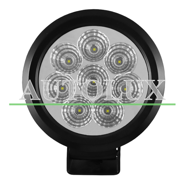 Faro de trabajo de 8 leds 80w redondo luz dispersa. Referencia JBM: 53052.