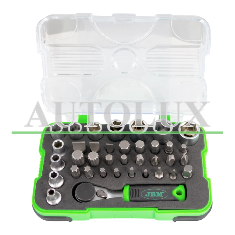 Estuche de herramientas carraca mini 1/4