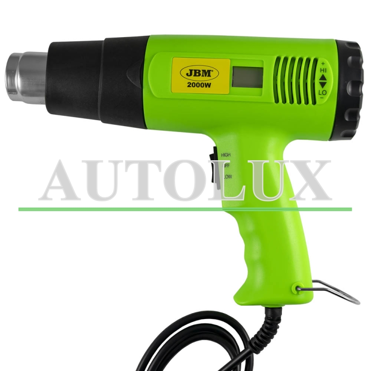 Pistola de calor digital 2000w. Referencia JBM: 53162.
