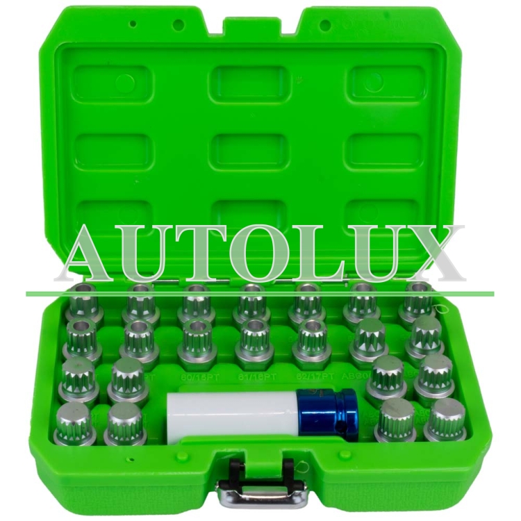 Set de extractor de tornillos de seguridad para volkswagen. Referencia JBM: 53207.