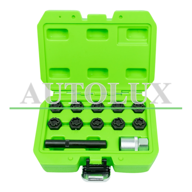 Set de extractor de tornillos de seguridad para mercedes. Referencia JBM: 53328.