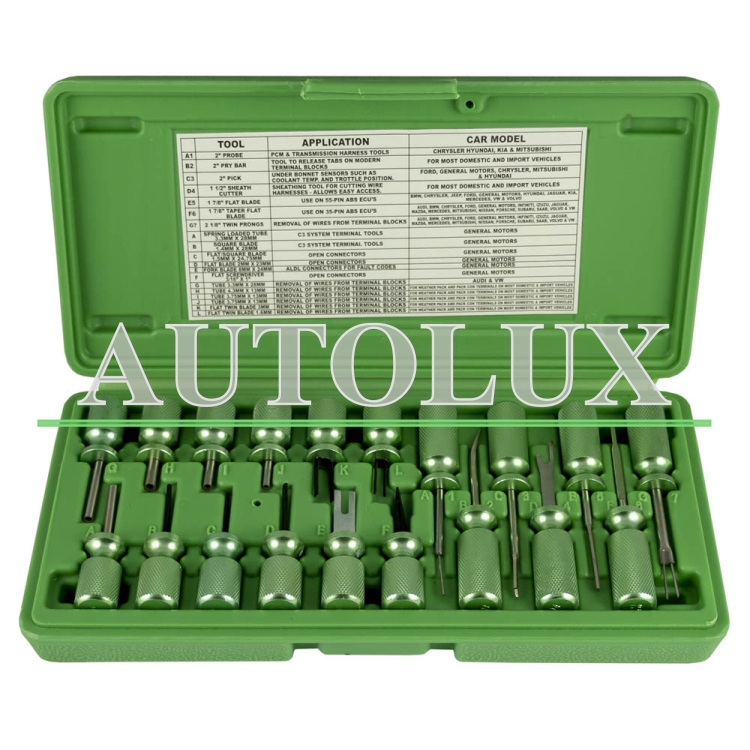 Set de extractores de terminales 19 piezas. Referencia JBM: 53391.