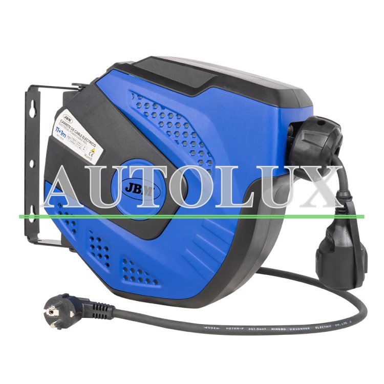 Carrete de cable eléctrico - 12m - azul. Referencia JBM: 53526.