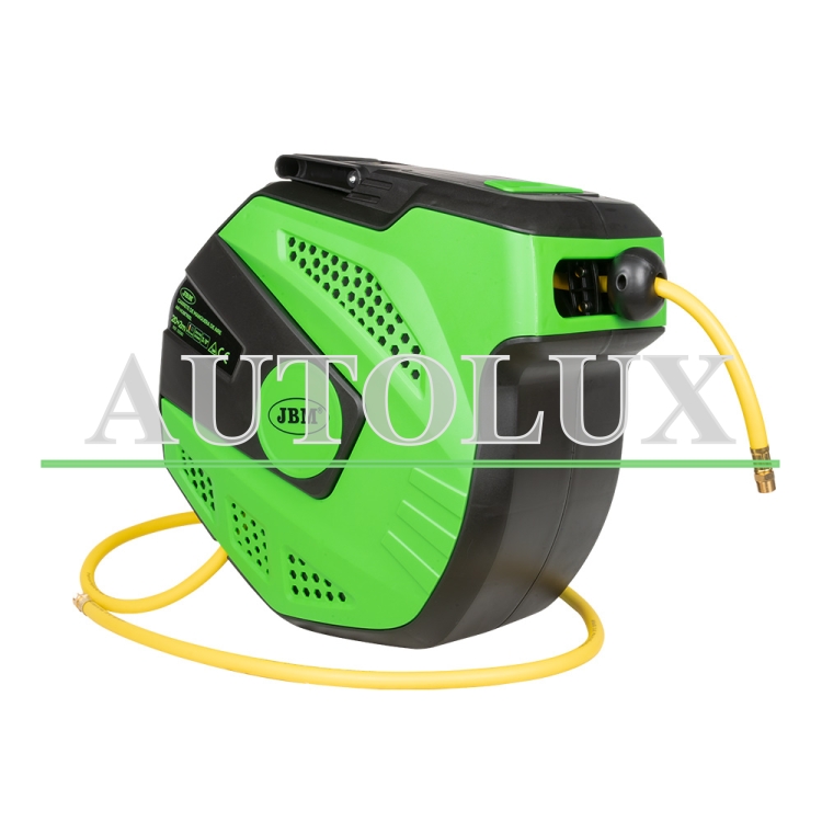 Carrete de manguera de aire 22m - verde. Referencia JBM: 53583.